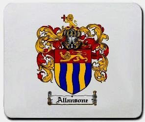 Allansone coat of arms mouse pad