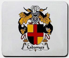 Cabanyes coat of arms mouse pad