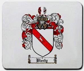 Bierly coat of arms mouse pad