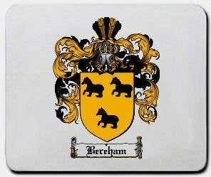 Bereham coat of arms mouse pad