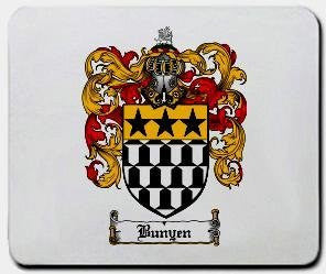 Bunyen coat of arms mouse pad