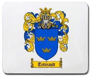 Tetreault coat of arms mouse pad