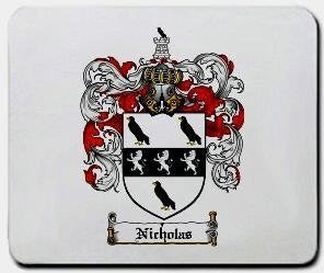 Nicholas coat of arms mouse pad