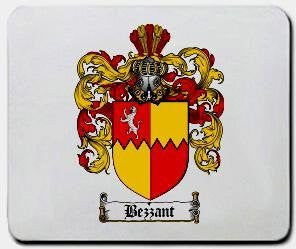 Bezzant coat of arms mouse pad