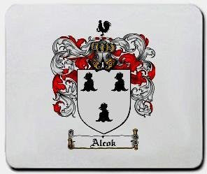 Alcok coat of arms mouse pad