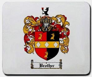 Brother coat of arms mouse pad
