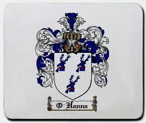 O'hanna coat of arms mouse pad