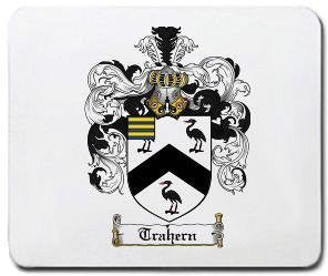 Trahern coat of arms mouse pad