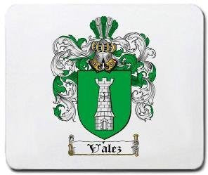 Valez coat of arms mouse pad