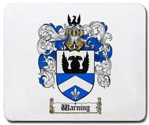 Warning coat of arms mouse pad