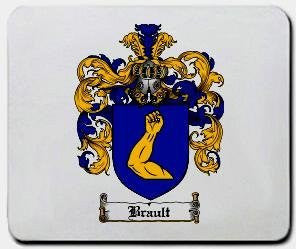 Brault coat of arms mouse pad