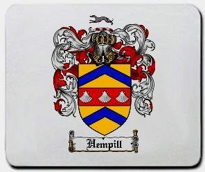 Hempill coat of arms mouse pad