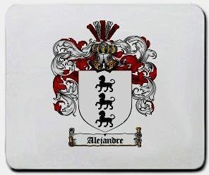 Alejandre coat of arms mouse pad