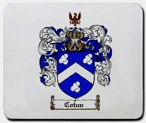 Cotun coat of arms mouse pad