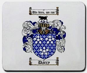 Darcy coat of arms mouse pad