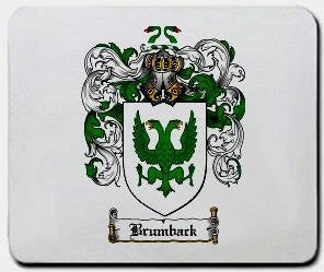 Brumback coat of arms mouse pad