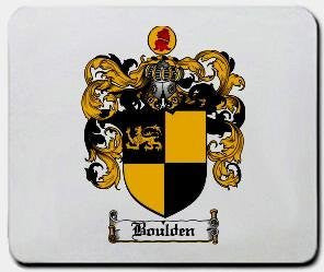 Boulden coat of arms mouse pad