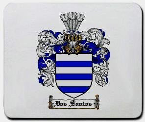 Dossantos coat of arms mouse pad