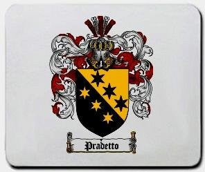 Pradetto coat of arms mouse pad