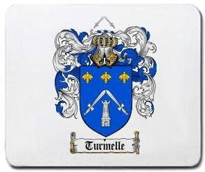 Turmelle coat of arms mouse pad