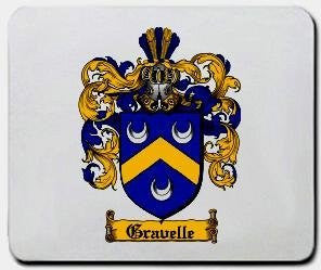 Gravelle coat of arms mouse pad