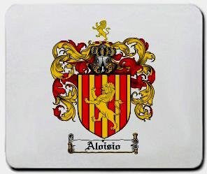 Aloisio coat of arms mouse pad