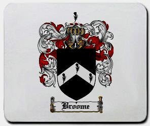 Broome coat of arms mouse pad