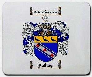 Pulling coat of arms mouse pad