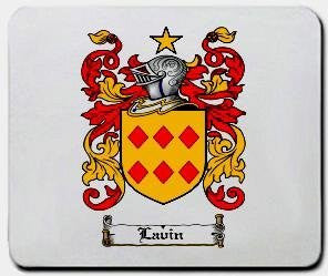 Lavin coat of arms mouse pad