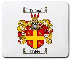 Webbe coat of arms mouse pad