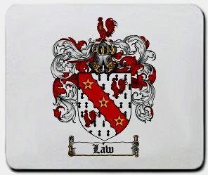 Law coat of arms mouse pad