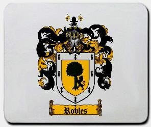 Robles coat of arms mouse pad