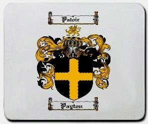 Payton coat of arms mouse pad
