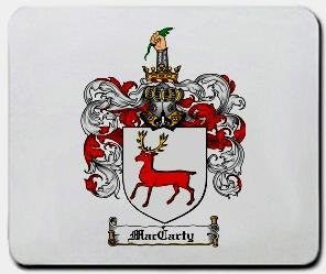 Maccarty coat of arms mouse pad
