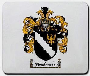 Braddocke coat of arms mouse pad