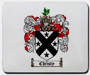 Christy coat of arms mouse pad