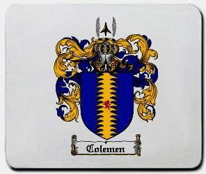 Colemen coat of arms mouse pad