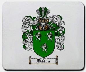 Disson coat of arms mouse pad