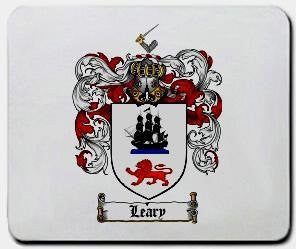 Leary coat of arms mouse pad