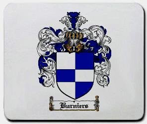 Burniers coat of arms mouse pad