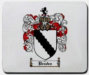 Braden coat of arms mouse pad