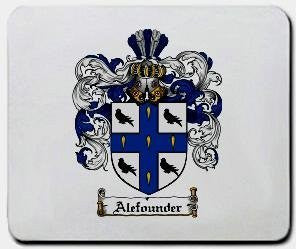 Alefounder coat of arms mouse pad