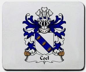 Coel coat of arms mouse pad