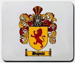 Dupuis coat of arms mouse pad