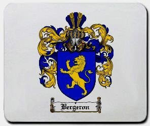 Bergeron coat of arms mouse pad