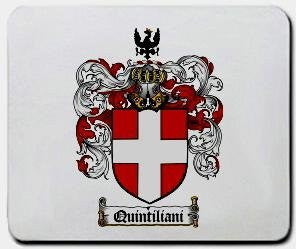 Quintiliani coat of arms mouse pad