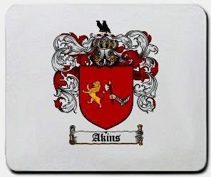 Akins coat of arms mouse pad