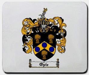 Opie coat of arms mouse pad