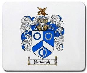 Yerburgh coat of arms mouse pad