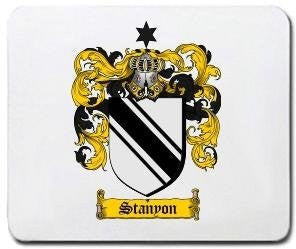 Stanyon coat of arms mouse pad